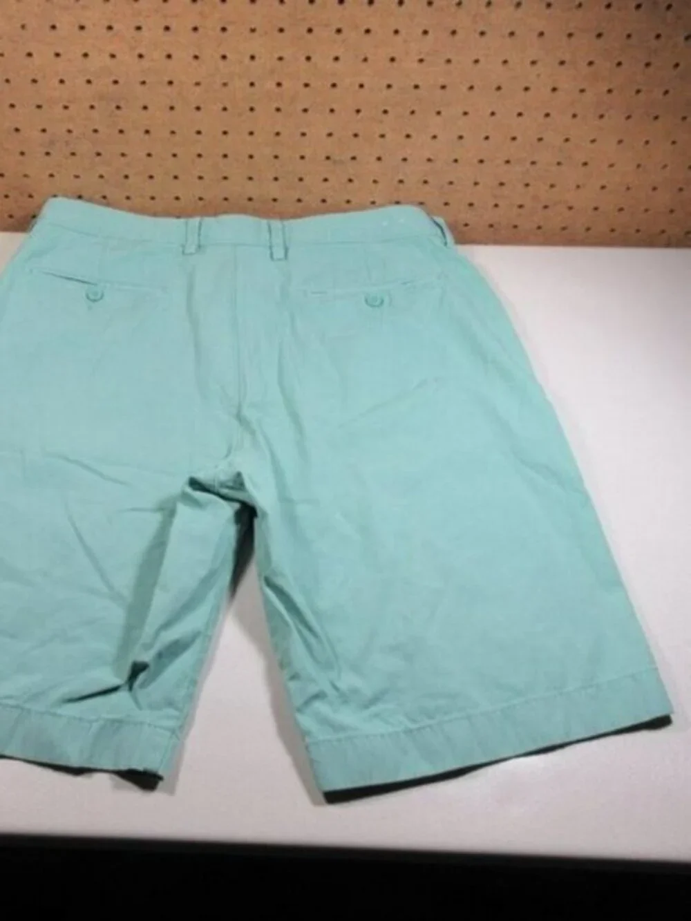 JCrew mens solid seafoam chino shorts 34 14054 EUC
